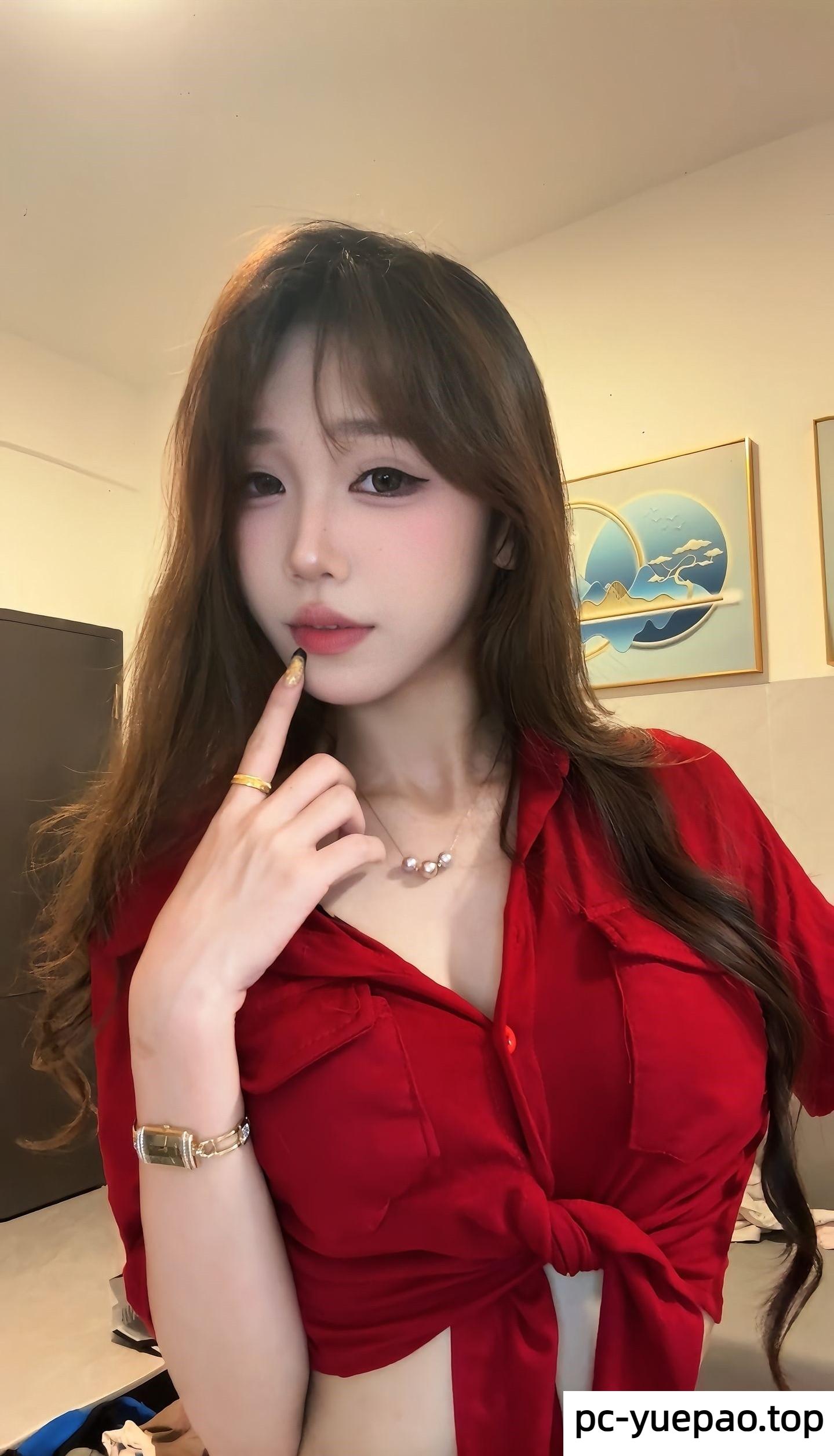 [大连]  小美女配狼牙套开档黑丝袜